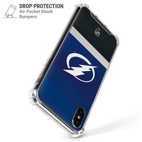 NHL Tampa Bay Lightning Alternate Jersey iPhone XS Max Clear Case